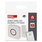 Preview: Emos Funkklingel GoSmart WiFi Weiß/Silber 150m bis 8 Tasten P5735WS