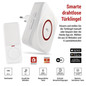 Preview: Emos Funkklingel GoSmart WiFi Weiß/Silber 150m bis 8 Tasten P5735WS