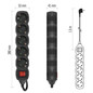 Preview: Emos Steckdosenleiste 5-fach mit Schalter 1,5m Schwarz PVC PC1521R