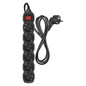 Preview: Emos Steckdosenleiste 6-fach mit Schalter 1,5m Schwarz PVC PC1621R