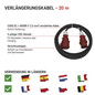 Preview: Emos Verlängerungskabel Außen CEE 5x16A 20m IP44 Gummi PM0904