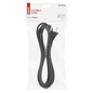 Preview: Emos Anschlussleitung Gummi/Neopren 2x1mm² 3m H05RN Schwarz S03030N