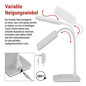 Preview: Emos LED Schreibtischleuchte 6W CCT warm-/neutral-/tageslichtweiss 3000K/4500K/6800K Weiß 17x10,5cm Z7599W