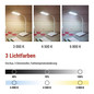 Preview: Emos LED Schreibtischleuchte 6W CCT warm-/neutral-/tageslichtweiss 3000K/4500K/6800K Weiß 17x10,5cm Z7599W