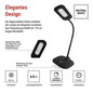 Preview: Emos LED Schreibtischleuchte 6,5W neutralweiss 4000K Schwarz 16x55cm Z7602B