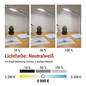 Preview: Emos LED Schreibtischleuchte 6,5W neutralweiss 4000K Blau 16x55cm Z7602BL