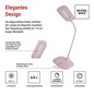 Preview: Emos LED Schreibtischleuchte 6,5W neutralweiss 4000K Rosa 16x55cm Z7602P