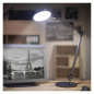 Preview: Emos LED Schreibtischleuchte 9,2W CCT warm-/neutral-/tageslichtweiss 3000K/4000K/6500K Dunkelgrau Aluminium 20x55cm Z7615
