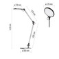 Preview: Emos LED Schreibtischleuchte 9,2W CCT warm-/neutral-/tageslichtweiss 3000K/4000K/6500K Dunkelgrau Aluminium 20x55cm Z7615