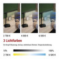 Preview: Emos LED Schreibtischleuchte 7,2W CCT warm-/neutral-/tageslichtweiss 2700K/4000K/6500K Schwarz 37x34cm Z7619B