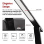 Preview: Emos LED Schreibtischleuchte 7,2W CCT warm-/neutral-/tageslichtweiss 2700K/4000K/6500K Schwarz 37x34cm Z7619B