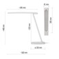 Preview: Emos LED Schreibtischleuchte 7,2W CCT warm-/neutral-/tageslichtweiss 2700K/4000K/6500K Weiß 37x34cm Z7619W
