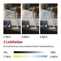 Preview: Emos LED Schreibtischleuchte 7,2W CCT warm-/neutral-/tageslichtweiss 2700K/4000K/6500K Weiß 37x34cm Z7619W