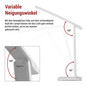 Preview: Emos LED Schreibtischleuchte 7,2W CCT warm-/neutral-/tageslichtweiss 2700K/4000K/6500K Weiß 37x34cm Z7619W