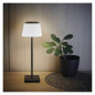 Preview: Emos LED Schreibtischleuchte 4W CCT warm-/neutralweiss 3000K/4000K/5000K Akku IP44 Schwarz 33x13cm Z7630B
