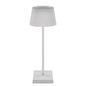 Preview: Emos LED Schreibtischleuchte 4W CCT warm-/neutralweiss 3000K/4000K/5000K Akku IP44 Weiß 33x13cm Z7630W