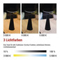 Preview: Emos LED Schreibtischleuchte 2,2W CCT warm-/neutralweiss 3000K/4000K/5000K Akku IP44 Schwarz 27x13cm Z7633
