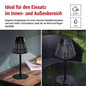 Preview: Emos LED Schreibtischleuchte 4,2W neutralweiss 4000K Akku IP44 Schwarz 35x13cm Z7634