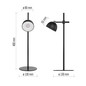Preview: Emos LED Schreibtischleuchte 4,2W neutralweiss 4000K Akku Schwarz 40x11cm Z7635B