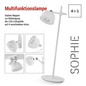 Preview: Emos LED Schreibtischleuchte 4,2W neutralweiss 4000K Akku Weiß 40x11cm Z7635W