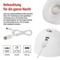 Preview: Emos LED Schreibtischleuchte 4,2W neutralweiss 4000K Akku Weiß 40x11cm Z7635W
