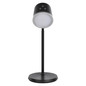 Preview: Emos LED Schreibtischleuchte 6W CCT warm-/neutral-/tageslichtweiss 3000K/4000K/6500K Akku Schwarz Aluminium 25x10cm Z7636B