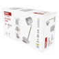 Preview: Emos LED Schreibtischleuchte 6W CCT warm-/neutral-/tageslichtweiss 3000K/4000K/6500K Akku Weiß Aluminium 25x10cm Z7636W