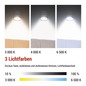Preview: Emos LED Schreibtischleuchte 6W CCT warm-/neutral-/tageslichtweiss 3000K/4000K/6500K Akku Weiß Aluminium 25x10cm Z7636W