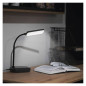 Preview: Emos LED Schreibtischleuchte 12W CCT warm-/neutral-/tageslichtweiss 3000K/4000K/6500K Schwarz 30cm Z7638B
