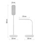 Preview: Emos LED Schreibtischleuchte 12W CCT warm-/neutral-/tageslichtweiss 3000K/4000K/6500K Weiß 30cm Z7638W