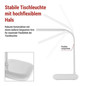 Preview: Emos LED Schreibtischleuchte 12W CCT warm-/neutral-/tageslichtweiss 3000K/4000K/6500K Weiß 30cm Z7638W