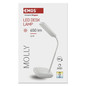 Preview: Emos LED Schreibtischleuchte 12W CCT warm-/neutral-/tageslichtweiss 3000K/4000K/6500K Weiß 30cm Z7638W