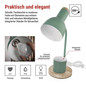 Preview: Emos LED Schreibtischleuchte 25W Grün 15x15cm Z7640GR