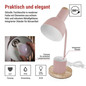 Preview: Emos LED Schreibtischleuchte 25W Rosa 15x15cm Z7640P