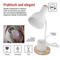 Preview: Emos LED Schreibtischleuchte 25W Weiß 15x15cm Z7640W