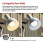 Preview: Emos LED Schreibtischleuchte 25W Weiß 15x15cm Z7640W