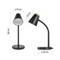 Preview: Emos LED Schreibtischleuchte 4,5W neutralweiss 4000K Schwarz 13x13cm Z7641B