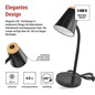 Preview: Emos LED Schreibtischleuchte 4,5W neutralweiss 4000K Schwarz 13x13cm Z7641B