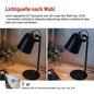 Preview: Emos LED Schreibtischleuchte 25W Schwarz 15x15cm Z7642B