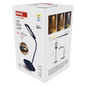 Preview: Emos LED Schreibtischleuchte 9,2W CCT warm-/tageslichtweiss 3000K/6000K dimmbar Blau 15,5x15,5cm Z7644BL
