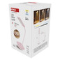 Preview: Emos LED Schreibtischleuchte 9,2W CCT warm-/tageslichtweiss 3000K/6000K dimmbar Pink 15,5x15,5cm Z7644P