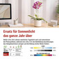 Preview: Emos LED Pflanzenleuchte 8W warmweiss 3100K dimmbar Weiß 12x12cm Z7902