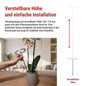 Preview: Emos LED Pflanzenleuchte 8W warmweiss 3100K dimmbar Weiß 12x12cm Z7902