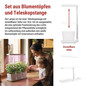 Preview: Emos LED Pflanzenleuchte 7W warmweiss 3200K dimmbar Weiß 32x13cm Z7904