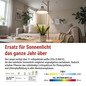 Preview: Emos LED Pflanzenleuchte 7W neutralweiss 3800K Weiß 21x21cm Z7905