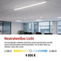 Preview: Emos LED Feuchtraumleuchte Mino 20W neutralweiss 4000K Weiß 60cm ZAB901