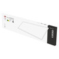 Preview: Emos LED Panel Luxxo 22W neutralweiss 4000K Weiß Stahl 29,5x119,5cm ZB4110
