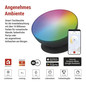 Preview: Emos LED Tischleuchte GoSmart RGB 7W CCT warm-/tageslichtweiss 3000K/6500K WiFi Schwarz ZCW11BR
