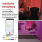 Preview: Emos LED Tischleuchte GoSmart RGB 7W CCT warm-/tageslichtweiss 3000K/6500K WiFi Schwarz ZCW11BR