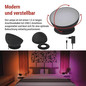 Preview: Emos LED Tischleuchte GoSmart RGB 7W CCT warm-/tageslichtweiss 3000K/6500K WiFi Schwarz ZCW11BR
